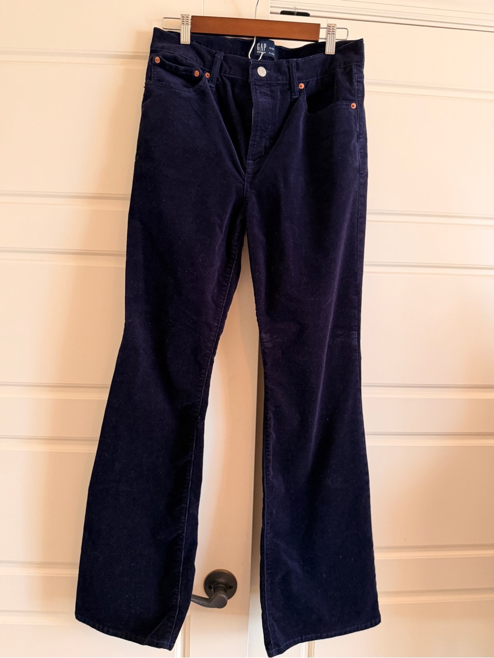 GAP Women’s Navy Flare Corduroy Jeans